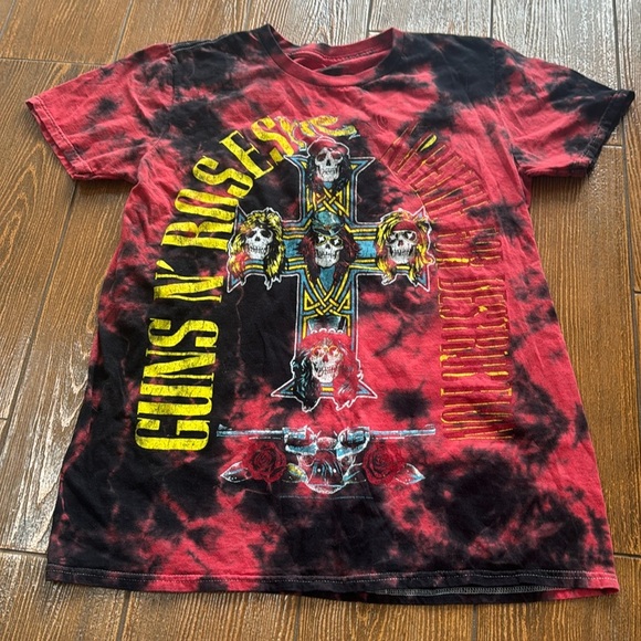 GUN & ROSES | UNISEX GUNS & ROSES TIE DYE T-SHIRT, SIZE S - Picture 1 of 4